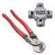 Klein Tools Large Cable Stripper and High Leverage Cable Cutter Tool Set