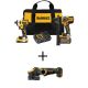 DEWALT 20V MAX Cordless Brushless Hammer Drill/Driver Combo Kit with FLEXVOLT and 20V 4.5 - 5 in. Angle Grinder