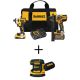 DEWALT 20V MAX Cordless Brushless Hammer Drill/Driver Combo Kit and 20V 5 in. Random Orbital Sander