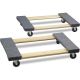 THE CLEAN STORE 2000 lbs. Capacity 18 in. x 30 in. Hardwood Mover's Dolly (2-Pack) 79545