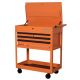 International 33 in. 4-Drawer Mechanics Orange Tool Cart