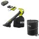 RYOBI 40V Vac Attack Cordless Leaf Vacuum/Mulcher and Lawn and Leaf Bag with 5.0 Ah Battery and Charger