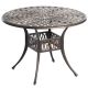 Gardenised Bronze 1-Piece Cast Aluminum Indoor and Outdoor Dining Table Finish Bistro Patio