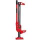 Big Red 3-Ton (6,000 lbs.) Capacity 33 in. Ratcheting Off Road Utility Farm Jack, Red and Black