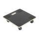 Vestil 16 in. x 16 in. x 4 in. 400 lbs. Capacity Black Hardwood Square Dolly Deck HDOS-SQ-1616-400