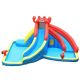 Gymax Inflatable Water Park Bounce House Crab with 2 Slides Climbing Wall Tunnel