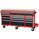 Milwaukee High Capacity 72 in. W 18-Drawer Mobile Workbench with Solid Wood Top