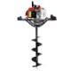 XtremepowerUS 10 in. Digging Auger Bit 2-Stroke 63CC Gas Post Digger Hole 2.5 HP Engine Set KIT397