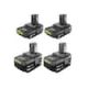 RYOBI ONE+ 18V Lithium-Ion 4.0 Ah Battery (2-Pack) with ONE+ 18V Lithium-Ion 2.0 Ah Compact Battery (2-Pack) PBP2005-PBP2006