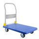 Amucolo Blue Metal Foldable Platform Truck with 880lb Weight Capacity and 360 Degree Swivel Wheels DHS-CYW1-7858