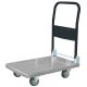 PRO-SERIES 18 in. W 440 lbs. Blue Capacity Heavy-Duty Plastic Folding 4-Wheeled Platform Truck Utility Cart 809671