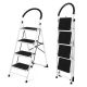 ANGELES HOME 4.58 ft. Steel Foldable 4 Step Ladder (10 ft. Reach) 330 lbs. Load Capacity Type IA Duty Rating 8CKTL35-311