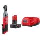 Milwaukee M12 FUEL 12-Volt Lithium-Ion Brushless 3/8 in.Cordless Ratchet w/4.0 Ah Starter Kit