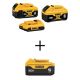 DEWALT 20V MAX Premium Lithium-Ion 6.0Ah Battery, 20V MAX 5.0Ah Battery, 20V MAX 4.0Ah Battery and 20V MAX 2.0Ah Battery