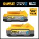 DEWALT POWERSTACK 20V 5.0Ah and 1.7Ah Lithium-Ion Power Tool Battery Packs (2-Pack)