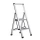 BirdRock Home 3 ft. 2-Step Slim Aluminum Step Ladder 8 ft. Reach 11291