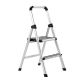 BirdRock Home 3 ft. 2-Step Aluminum Step Ladder 8 ft. Reach 11289