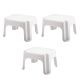 Rubbermaid Durable Plastic Roughneck Step Stool with 300 lbs. Capacity (3-Pack) 3 x FG420087WHT