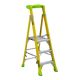 Louisville Ladder Cross Pinnacle 3 ft. Fiberglass Leaning Platform Step Ladder, 9.42 ft. Reach 375 lbs. Load Capacity, IAA FCP1403HD