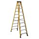 DEWALT 10 ft. Fiberglass Step Ladder 14.2 ft. Reach Height Type 1AA - 375 lbs., Expanded Work Step and Impact Absorption System DXL3410-10