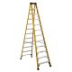 DEWALT 12 ft. Fiberglass Step Ladder 16.1 ft. Reach Height Type 1AA - 375 lbs., Expanded Work Step and Impact Absorption System DXL3410-12