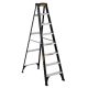 DEWALT 8 ft. Fiberglass Step Ladder 12.2 ft. Reach Height Type 1 - 250 lbs. Expanded Work Step and Impact Absorption System DXL3110-08