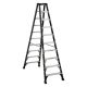 DEWALT 10 ft. Fiberglass Step Ladder 14.2 ft. Reach Height Type 1A - 300 lbs., Expanded Work Step and Impact Absorption System DXL3030-10