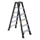 DEWALT 6 ft. Fiberglass Step Ladder 10.4 ft. Reach Height Type 1A - 300 lbs., Expanded Work Step and Impact Absorption System DXL3030-06