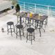 Patio Festival 9-Piece Metal Bar Height Outdoor Dining Set
