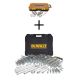 DEWALT 1/4 in. Drive SAE and Metric Ratchet and Socket Set (25-Piece) and Chrome Vanadium Mechanics Tool Set (192-Piece)