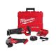 Milwaukee M18 FUEL 18V Lithium-Ion Brushless Cordless SAWZALL Reciprocating Saw Kit W/M18 FUEL Grinder