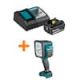 Makita 18V LXT Lithium-Ion High Capacity Battery Pack 4.0Ah and Charger Starter Kit w/bonus 18V LXT L.E.D. Flashlight/Spotlight BL1840BDC1-DML8