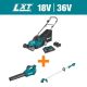 Makita 18V X2 (36V) LXT 17 in. Walk Behind Residential Lawn Mower Kit (5.0Ah) with LXT Blower and LXT 13 in. String Trimmer