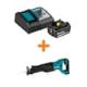 Makita 18V LXT Lithium-Ion High Capacity Battery Pack 4.0Ah and Charger Starter Kit with bonus 18V LXT Reciprocating Saw BL1840BDC1-XRJ4