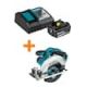 Makita 18V LXT Lithium-Ion High Capacity Battery Pack 4.0Ah and Charger Starter Kit with bonus 18V LXT 6-1/2 in. Circular Saw BL1840BDC1-XSS2