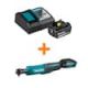 Makita 18V LXT Lithium-Ion Battery Pack 4.0Ah and Charger Starter Kit with bonus 3/8 in./1/4 in. 18V LXT Square Drive Ratchet BL1840BDC1-XRW1
