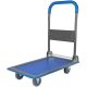 Tatayosi Upgraded Foldable Push Cart Dolly, Moving Platform Hand Truck, Heavy Duty Flat Bed Wagon, 330 lbs. Capacity, Blue LY-J-FX-TL1027