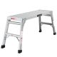 4.2 ft. Aluminum Folding Step Ladder Stool 225 lb. Load Capacity Duty Portable Bench Work Platform with Non-Slip Matb DATI-CYW1-572