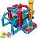 Costway Baseball Themed Jumping Bounce House Kids Bouncy Castle with 50 Ocean Balls and 735-Watt Blower