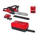 Milwaukee M18 FUEL 16 in. 18V Lithium-Ion Battery Brushless Cordless Chainsaw Kit w/12.0 Ah Battery, Charger, Case, Chain