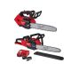 Milwaukee M18 FUEL 14 in. Top Handle 18V Lithium-Ion Brushless Cordless Chainsaw & 16 in. Chainsaw, 12.0 Ah Battery, Charger