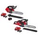 Milwaukee M18 FUEL 14 in. Top Handle 18V Lithium-Ion Brushless Cordless Chainsaw w/16 in. Chainsaw, 12.0 & 8.0 Ah Battery