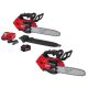 Milwaukee M18 FUEL 14 in. Top Handle 18V Lithium-Ion Brushless Cordless Chainsaw 8.0 Ah Kit & M18 12 in. Top Handle Chainsaw