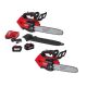 Milwaukee M18 FUEL 14 in. Top Handle 18V Lithium-Ion Brushless Cordless Chainsaw & 12 in. Top Handle Chainsaw/(2) Battery/Charger