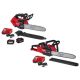 Milwaukee M18 FUEL 14 in. Top Handle 18V Lithium-Ion Brushless Cordless Chainsaw w/16 in. Chainsaw, 8.0 Ah, (2) 12.0 Ah Battery