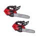 Milwaukee M18 FUEL 14 in. Top Handle 18V Lithium-Ion Brushless Cordless Chainsaw and M18 12 in. Top Handle Chainsaw (2-Tool)