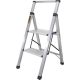 MetalTech 8 ft. Reach 2-Step Ultra-Flat Aluminum Step Stool, Compact Folding Step Stool for Home Improvement E-SLA2YW