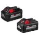 Milwaukee M18 18-Volt Lithium-Ion HIGH OUTPUT XC 8.0 Ah and 6.0 Ah Battery (2-Pack) 48-11-1868
