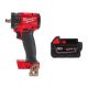 Milwaukee M18 FUEL GEN-3 18V Lithium-Ion Brushless Cordless 1/2 in. CP Impact Wrench w/Friction Ring w/5.0 ah Resistant Battery