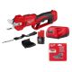 Milwaukee M12 12V Brushless Cordless Brushless Cordless Pruner Kit with Replacement Blades, 2.0 Ah Battery, and Charger